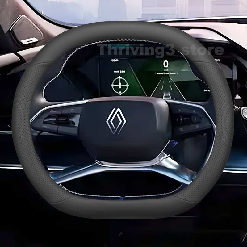 Tech Accessories Hub - Penutup Setir Mobil Kulit Untuk Renault
