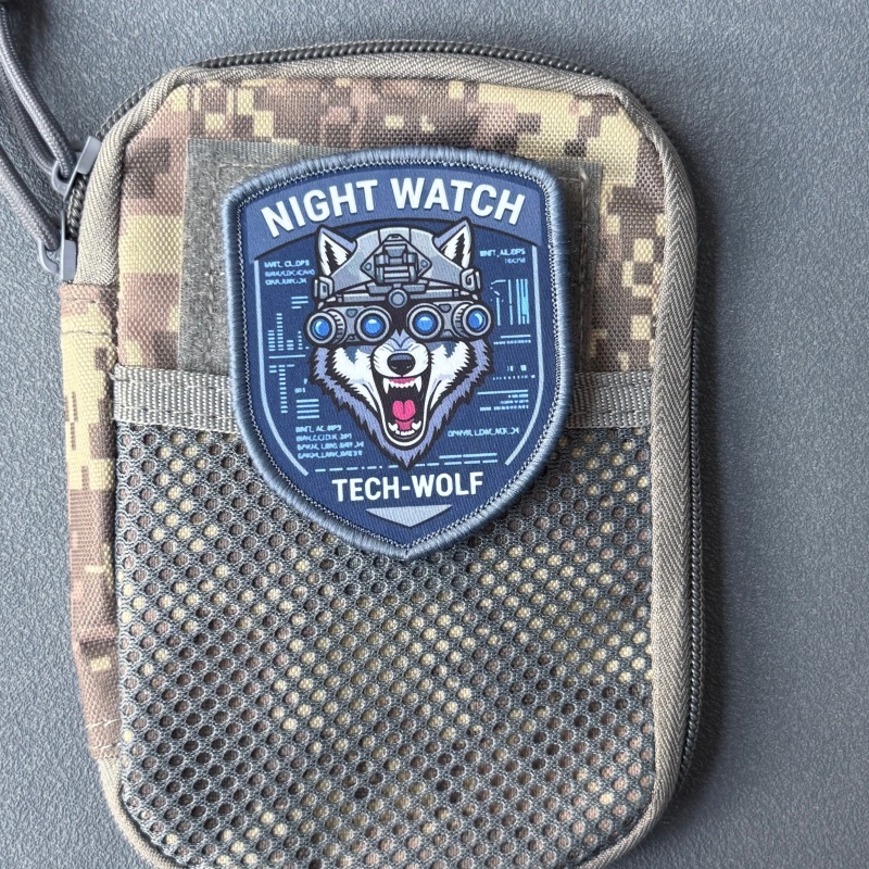 Tech Accessories Backpack - Patch Taktis Night Watch Tech-Wolf, Emblem