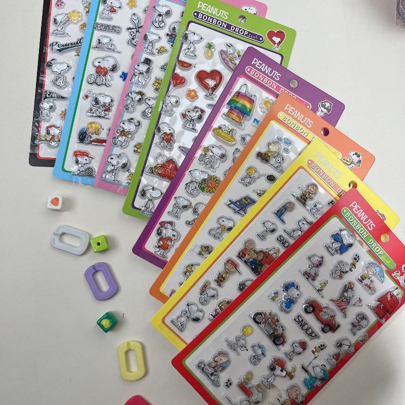 Tech Office Accessories - 8 Buah Stiker Anime Kartun Relief