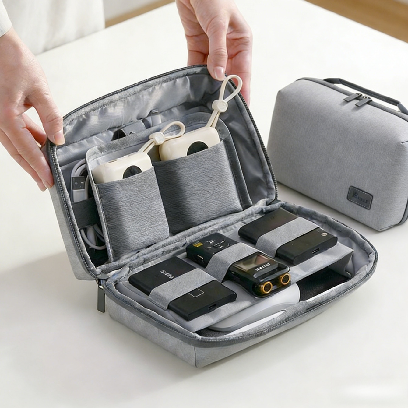 Tech Accessories Travel Case - 1 Buah Tas Travel Organizer Elektronik,