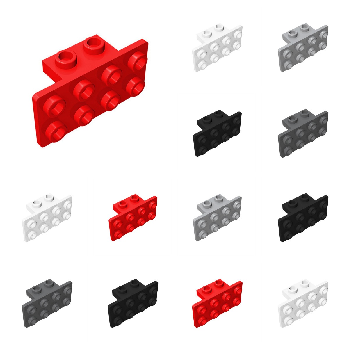 X Tech Accessories - 50 Buah 93274 21731 Braket 1X2