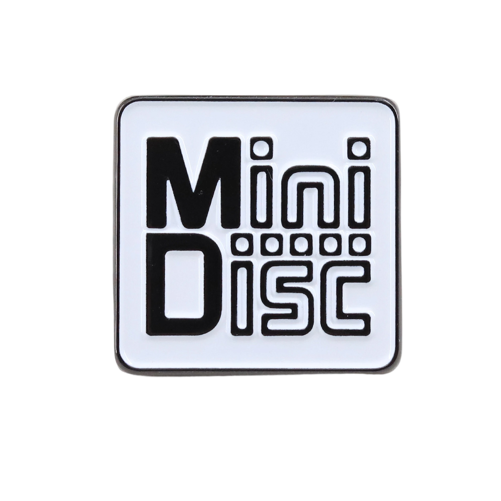 Tech Accessories Backpack - Pin Enamel Logo MiniDisc MD Vintage,