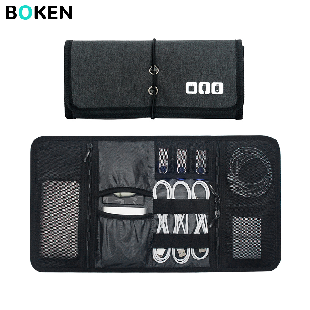 Tech Office Accessories - Tas Organizer Teknologi Tempat Penyimpanan Kabel