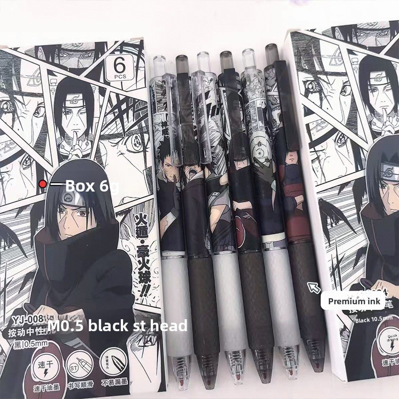 Pulpen Gel Anime Naruto Cetak  - Tech Office Accessories ulasan dan harga