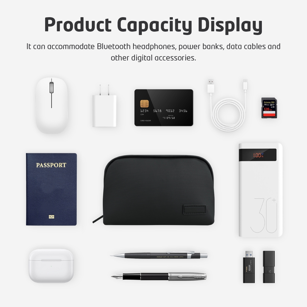 Kantong Teknologi Tahan Air Ri - Tech Accessories Travel Case ulasan dan harga