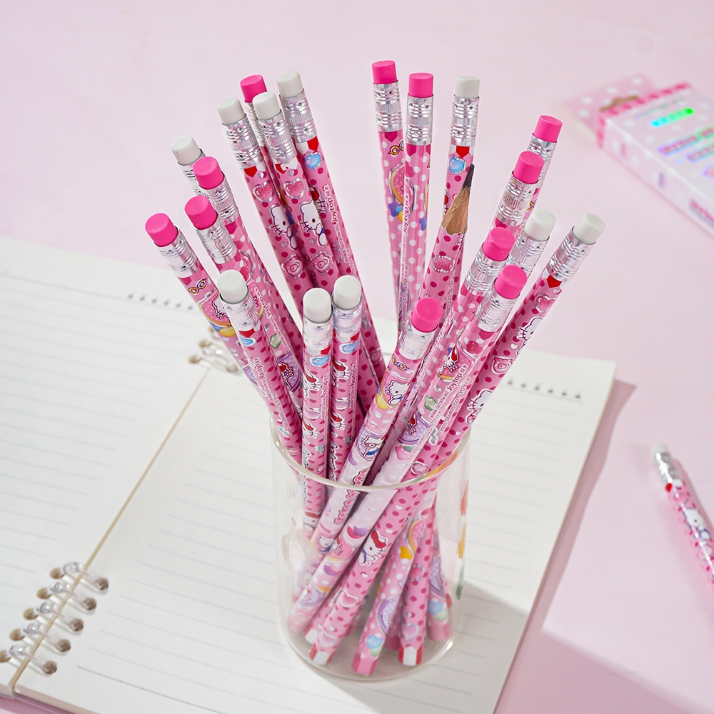 12 Buah Pensil HB Sanrio Hello - Tech Office Accessories ulasan dan harga