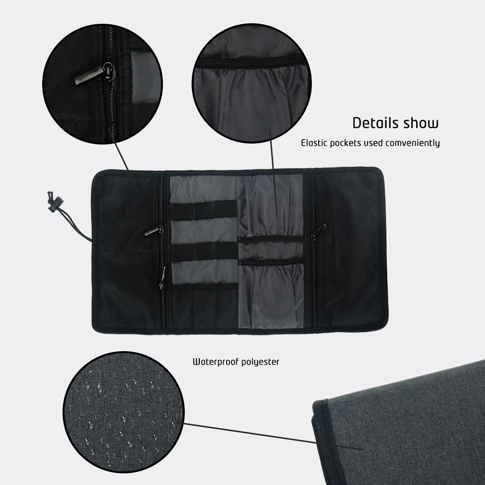 Travel Cable Storage Bag，Elect - Tech Accessories Travel Case ulasan dan harga
