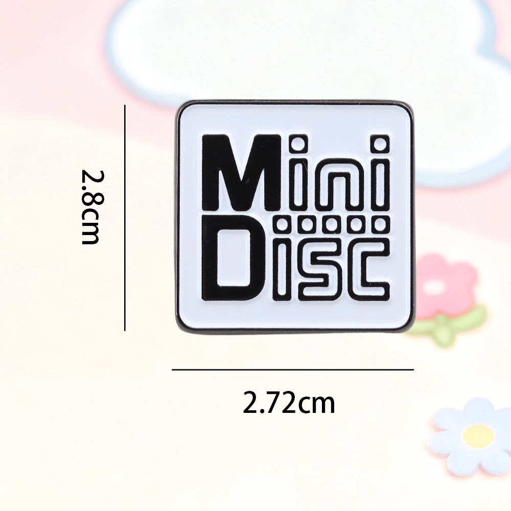Pin Enamel Logo MiniDisc MD Vi - Tech Accessories Backpack ulasan dan harga
