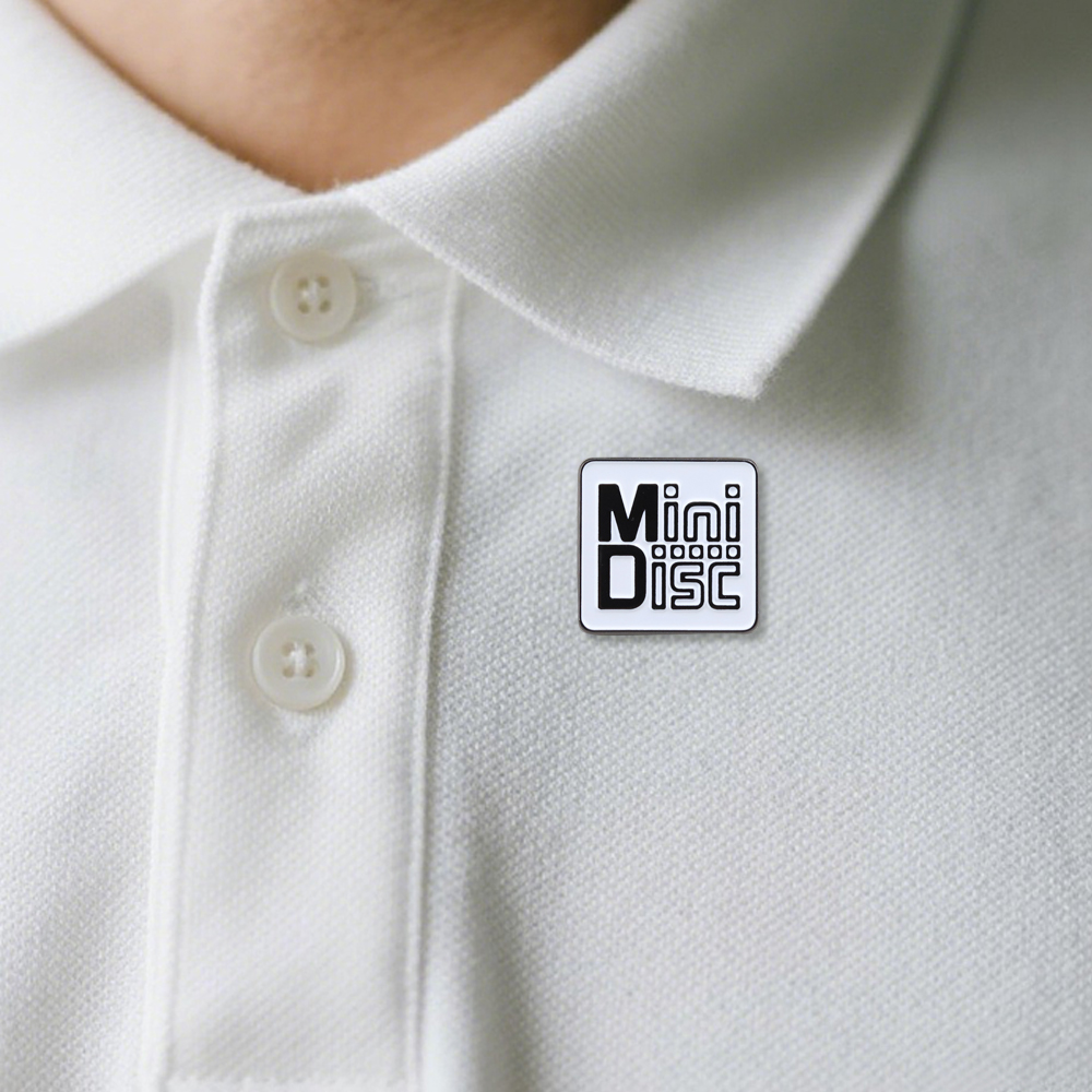 Pin Enamel Logo MiniDisc MD Vi - Tech Accessories Backpack ulasan dan harga