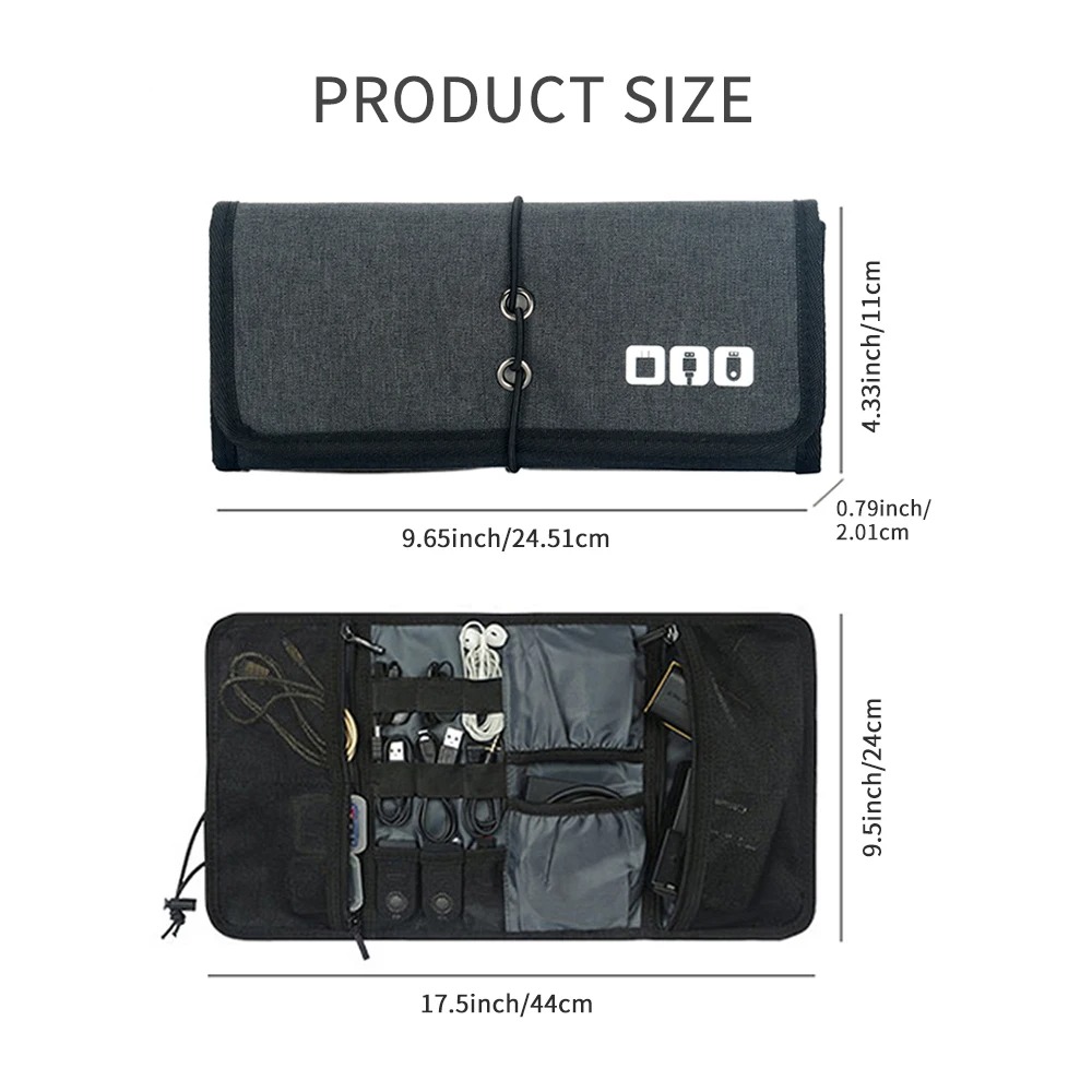 Kantong kabel Organizer elektr - Tech Accessories Travel Case ulasan dan harga