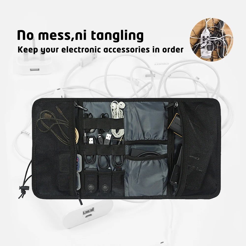 Kantong kabel Organizer elektr - Tech Accessories Travel Case ulasan dan harga