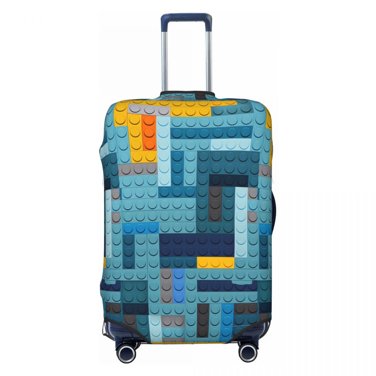 Blue Tech Pixel Building Block - Tech Accessories Travel Case ulasan dan harga